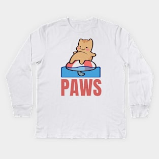 PAWS Cat Kids Long Sleeve T-Shirt